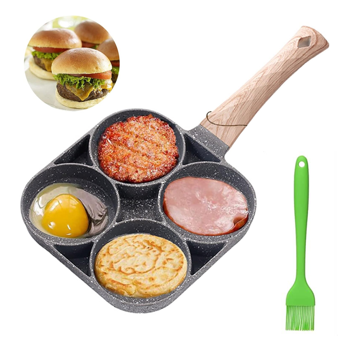 Miniatura 5 de Sarten Antiadherente mas Brocha Combo